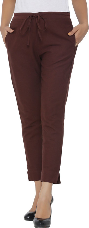 styleit Regular Fit Women Brown Trousers
