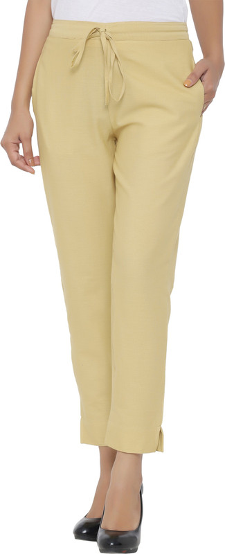 styleit Regular Fit Women Beige Trousers