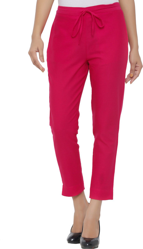 styleit Regular Fit Women Pink Trousers