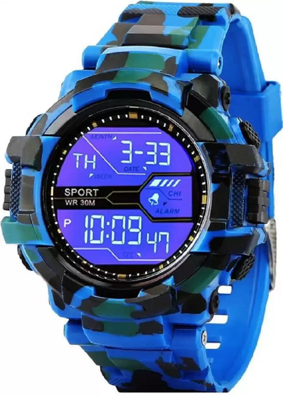 fabb collections blue militry watch for boys , small kids , and collage boys for atractive looks Digital Watch  - For Boys