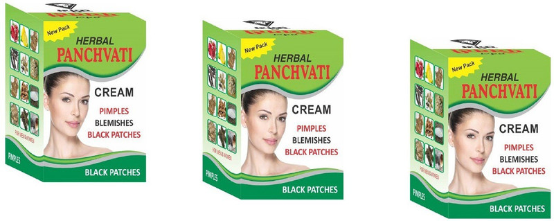 panchvati herbals ANTI AGEING &REMOVE BLACK PATCHES CREAM PACK OF 3(30 g)