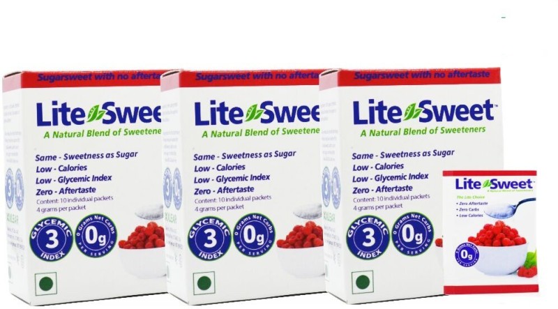 Xlear Inc Xylitol and Erythritol Sweetener-4gm Sachets(10CT) 3 Pack Sweetener(30 Sachet, Pack of 3)