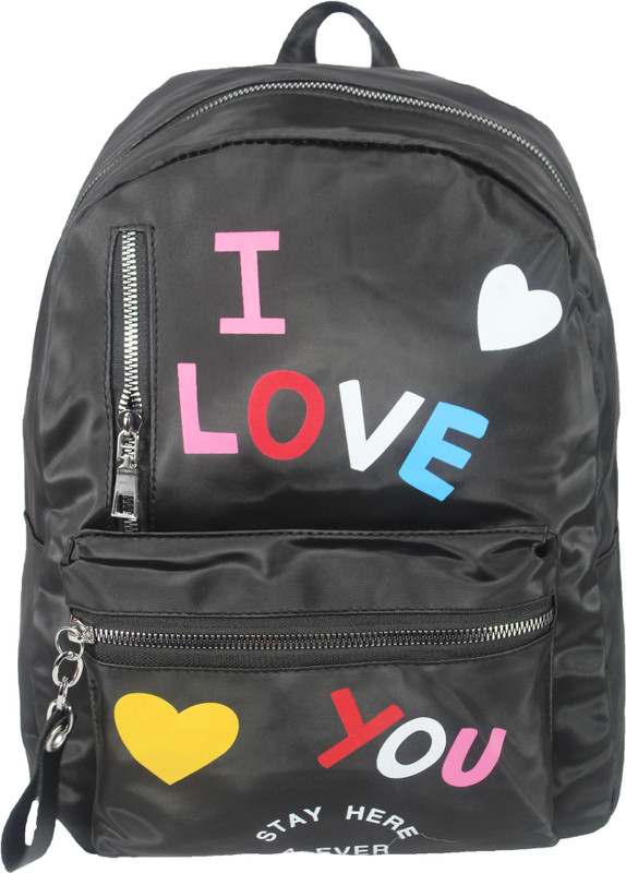 prakashgarments Love & Heart 10 L Backpack(Black)