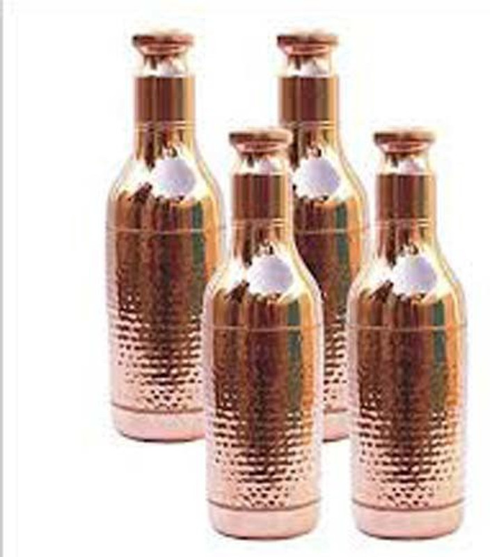 peetalmart Copper Champagne bottle 900 ml Bottle(Pack of 4, Copper)