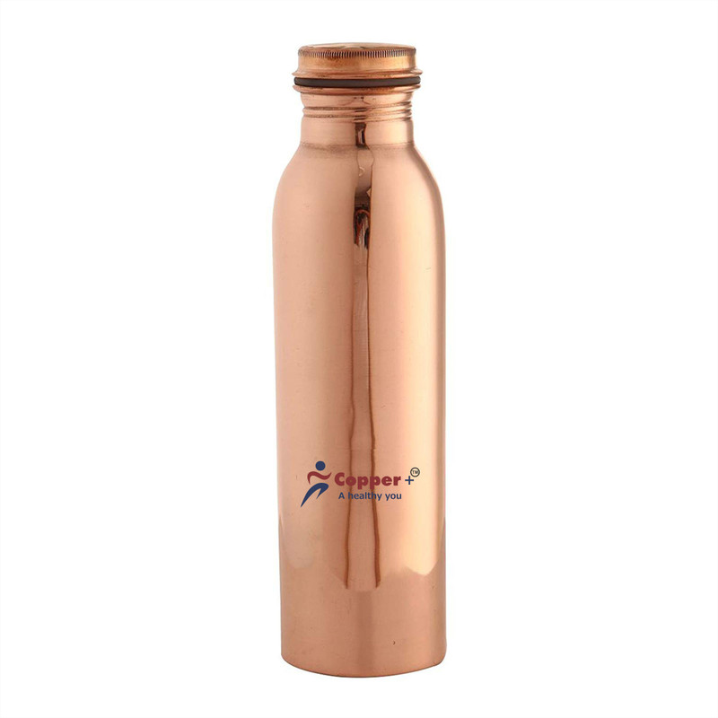 copper plus Plain Copper Water Bottle, 1 Litre 1000 ml Bottle(Pack of 1, Copper)