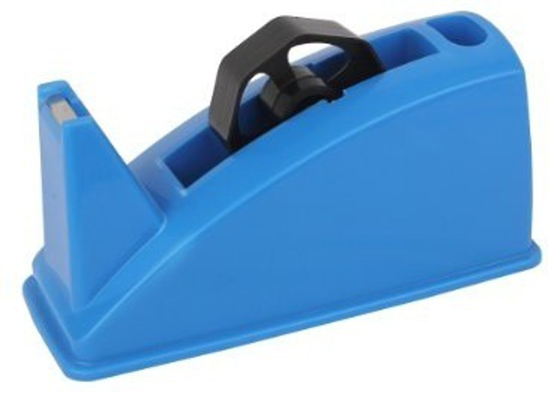 stes international 1.5 Inch Plastic Cello Tape Dispenser (Manual)(Set of 1, Blue)