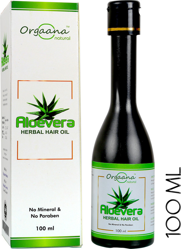 orgaana Natural Alovera herbal hair oil with 11 herbs perfectly blended oil for hair root Hair Oil(100 ml)