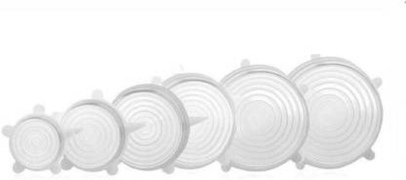 macklon Microwave Safe Silicone Stretch Covers 2.6 inch, 3.8 inch, 4.5 inch, 5.7 inch, 6.5 inch, 8.3 inch Lid Set(Silicone)