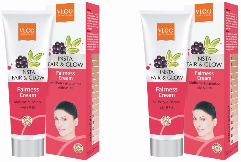 VLCC Insta Fair and Glow Fairness Cream Epic (Pack of 2) 50G(100...