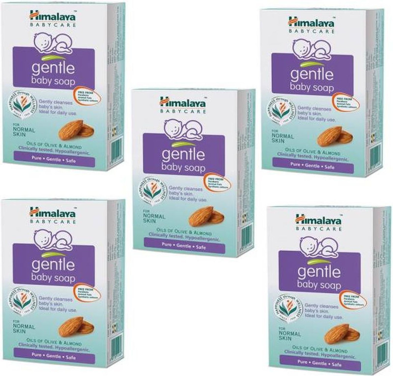 Himalaya Herbals Gentle Baby Soap Value Pack G EPIC (Pack of 5 Soaps)(5 x 125 g)