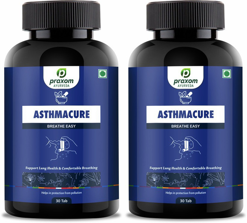 praxom Asthamacure Pack of Two (30+30 Tablet) for Asthama Problum(500 mg)