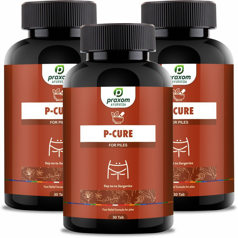 praxom P-Cure Piles Care Tablet Pack of Three (30+30+30 Tablets)(90 Tablets)