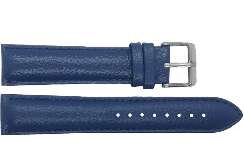 tenmax TM DB33PL 20 mm Leather Watch Strap(Blue)