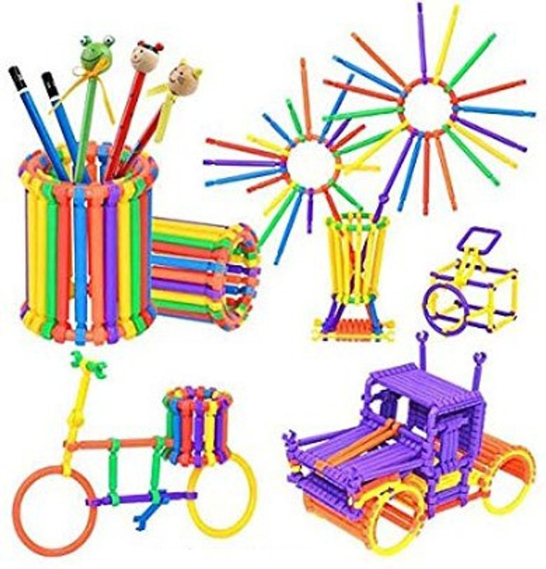 vridhi creations Smart City Blocks for Educational Building with 175+ Stick (Multicolour)(Multicolor)