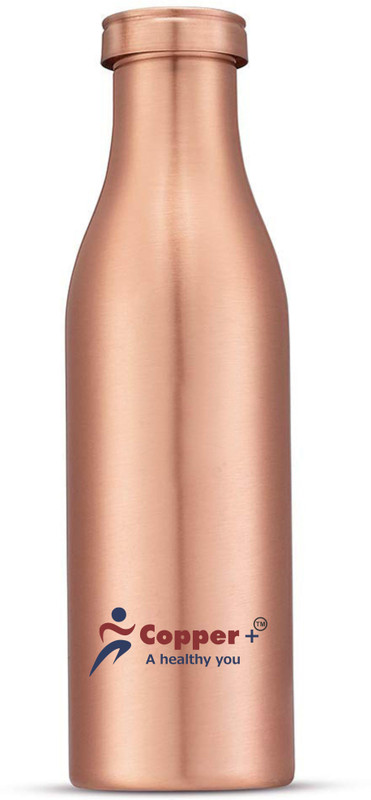 copper plus Plain Copper Water Bottle, 1 Litre 1000 ml Bottle(Pack of 1, Copper)