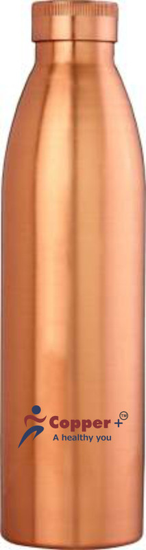 copper plus Plain Copper Water Bottle, 1 Litre 1000 ml Bottle(Pack of 1, Copper)