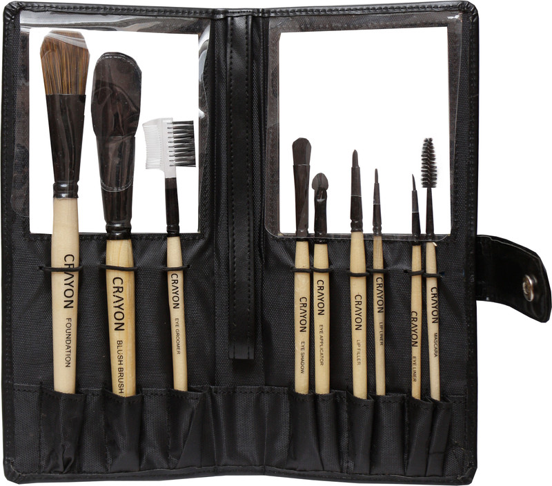 crayon makeup brush set of 9(Pack of 9)