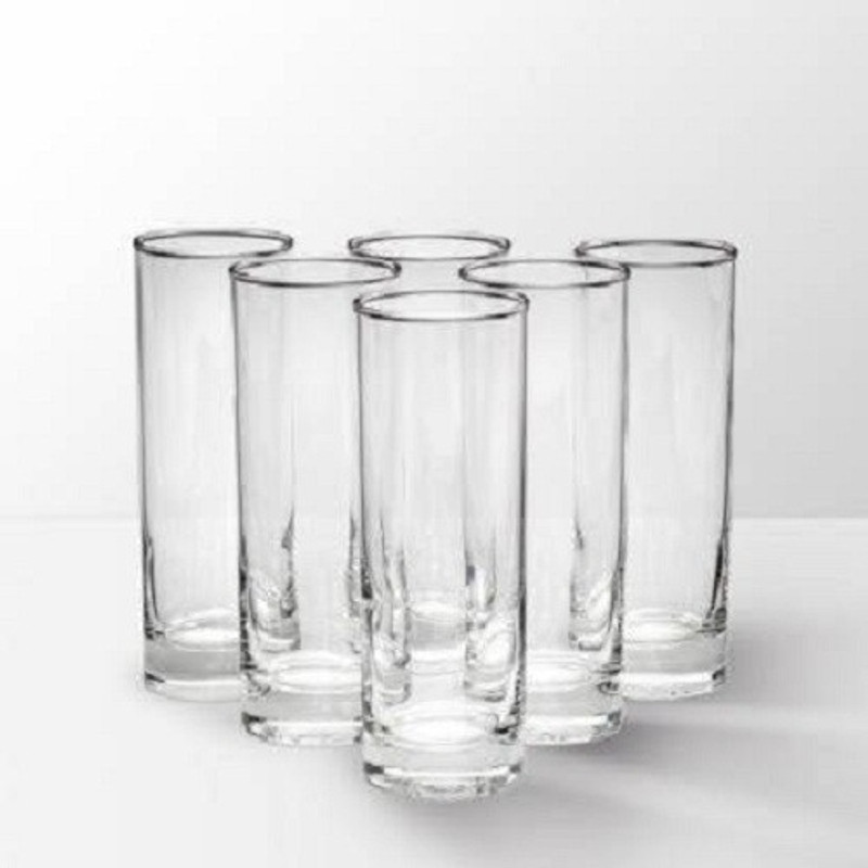 keshavmadhav CC7787 Glass Set(Glass, 340 ml, Clear, Pack of 6)
