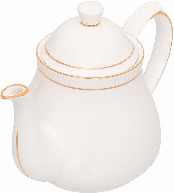 Femora 0.6 L Ceramic, Bone China Tea Jug