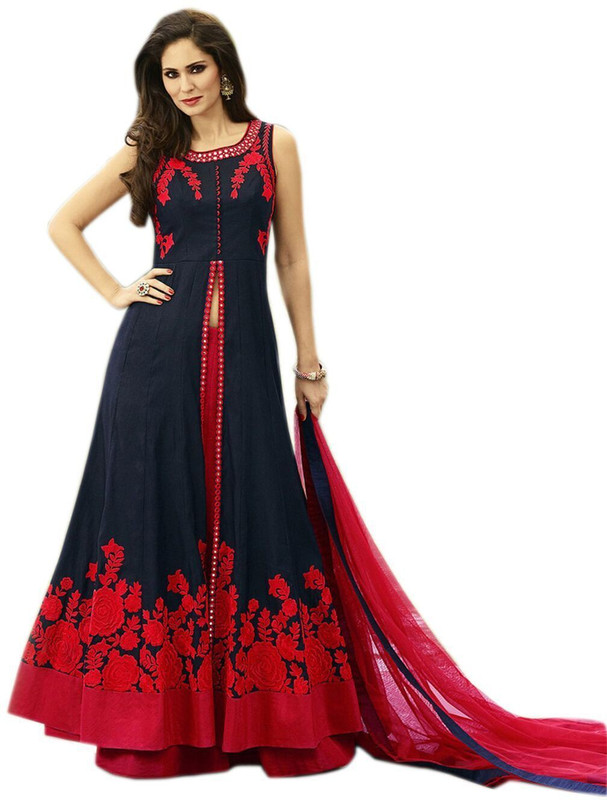 ujiba Anarkali Gown(Blue)
