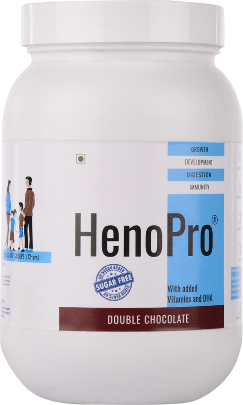 henopro Sugarfree Double Chocolate 400g Whey Protein(400 g, Double Chocolate)