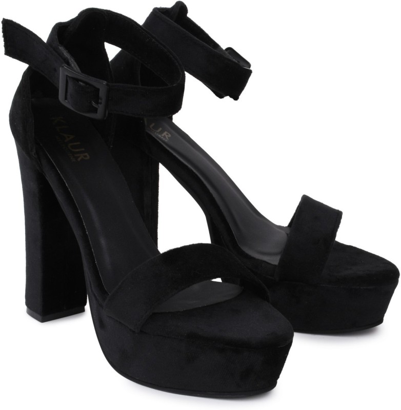 Klaur Melbourne Women Black Heels- Buy 