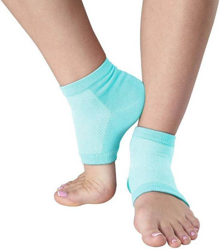 smile4u Heel Pads Socks Cotton moisturizing with Pain Relief Heels Heel Support(Blue)