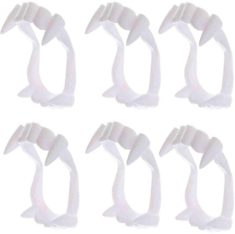 VK MART Plastic Makeup Teeth (Pack of 6) Magic Kit Gag Toy(Multicolor)