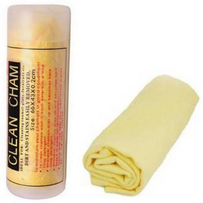 clean cham Chamois Leather Vehicle Washing  Cloth(Pack Of 1)