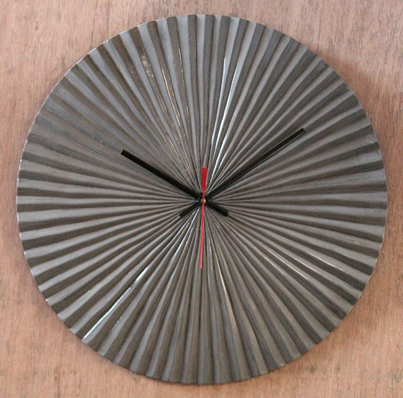 smart art wood carving Analog-Digital 2.5 cm X 40 cm Wall Clock(Multicolor, Without Glass)
