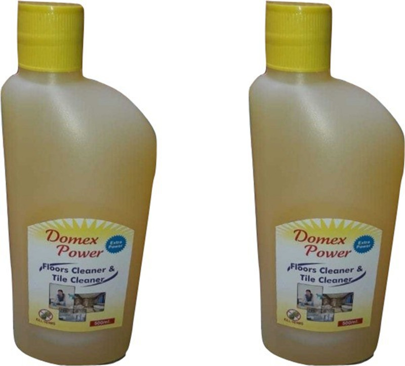 domex power Floors Cleaner and Tile Cleaner 500*2 pack of 5 lemon(500 ml, Pack of 2)