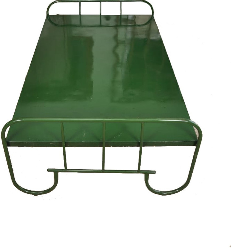 kaisar Metal Single Bed(Finish Color -  Green)