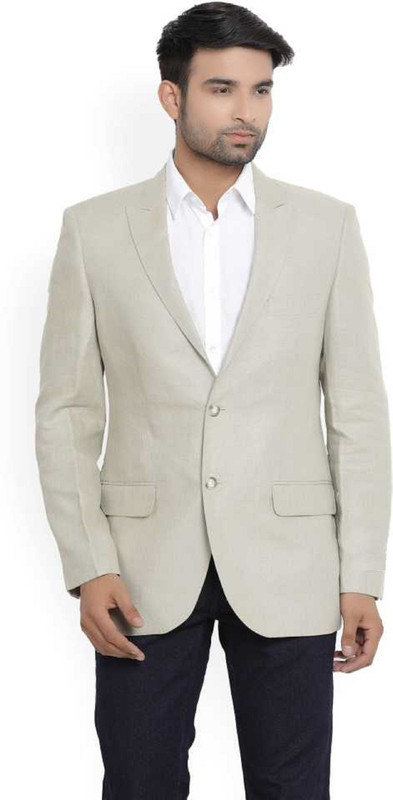 lakhi ram Solid Double Breasted Formal Men's Blazer(Multicolor)