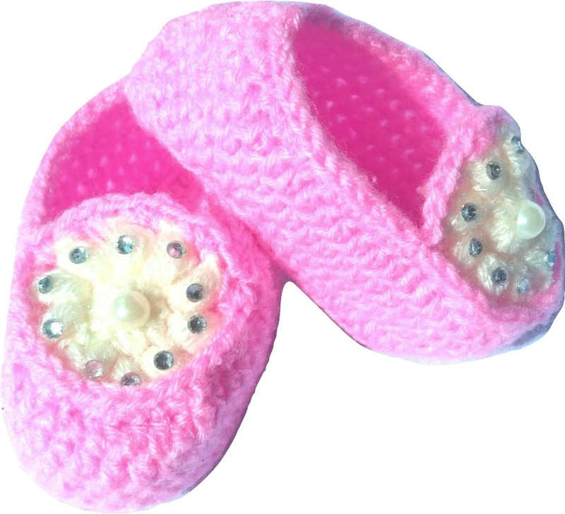 polac Booties(Toe to Heel Length - 10 cm, Pink)