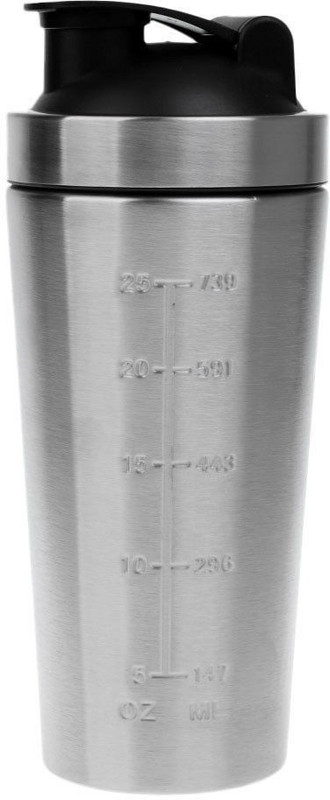 push2fit STEEL SHAKER BOTTLE 150 ml Shaker(Pack of 1, Steel/Chrome)