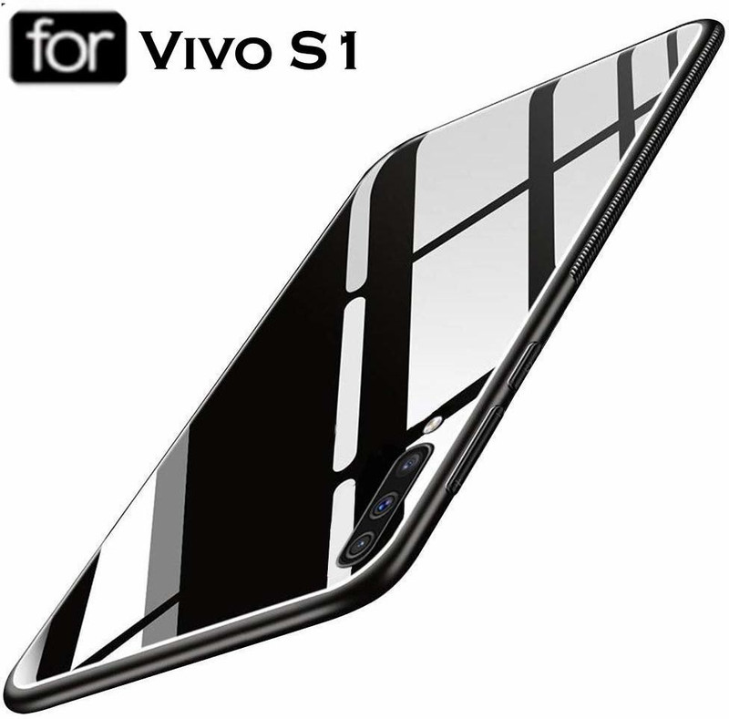 mhub Back Cover for Vivo S1(Black, Dual Protection)