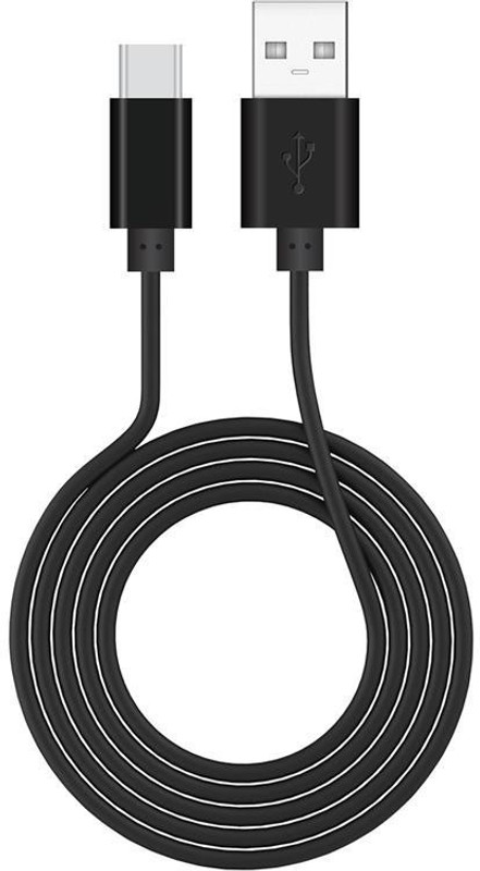 ajd 1 Metre Type-C 3A Fast Charging Data Cable ( Sync & Charging) 1 m USB Type C Cable(Compatible with Mobile, Tablet, MP 3 Player, Gaming Pad, Black, Sync and Charge Cable)