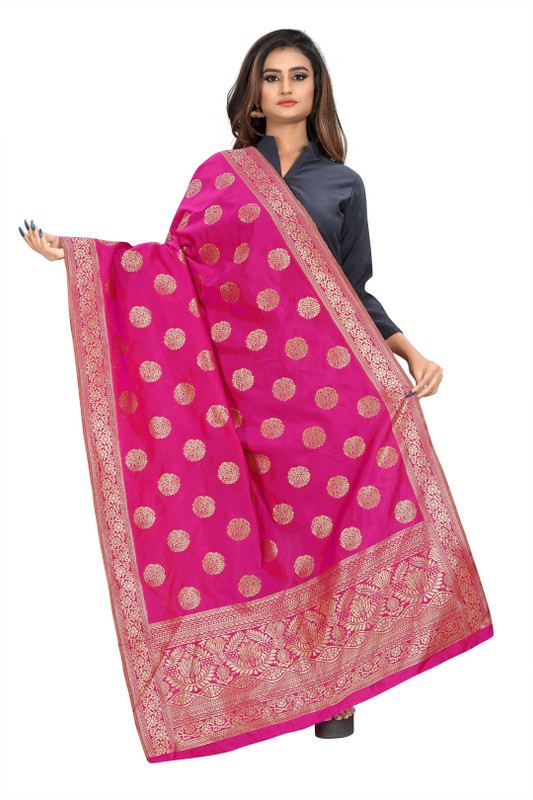 enchantress Art Silk Woven Women Dupatta