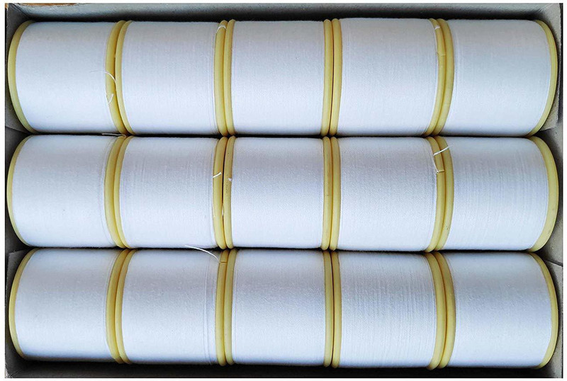 saan Threading Thread (15 Spools, 300 mtr) Anti Bacterial Cotton Thread Eyebrow Thread(300 m, Pack of15)