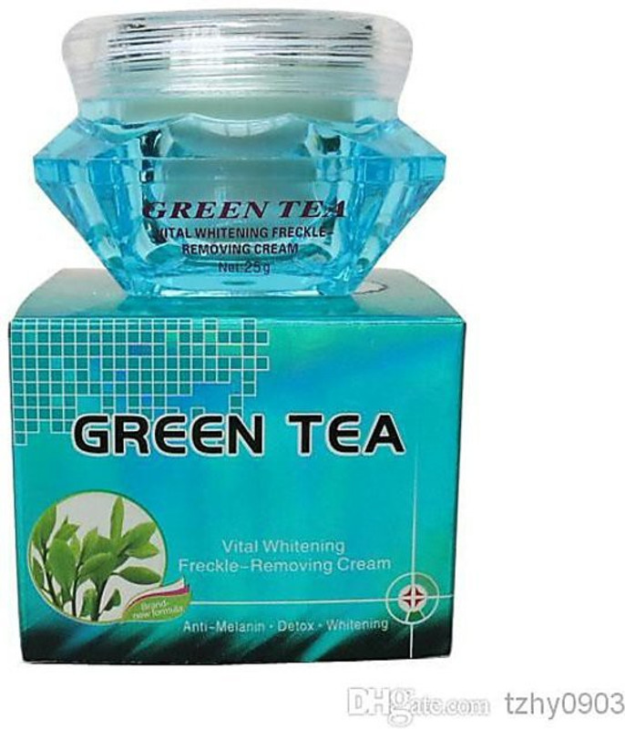 FEIQUE GREEN TEA VITAL WHITENING FRECKLE-REMOVING CREAM.(25 g)
