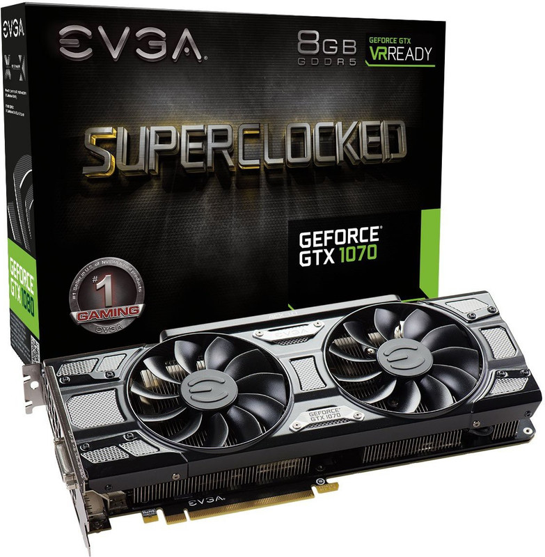 EVGA AMD/ATI GTX 1070 FTW 8GB GDDR5 8 GB GDDR5 Graphics Card