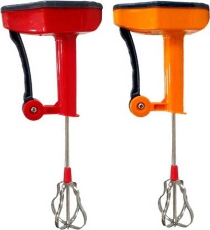Xudo 0 W Red, Orange Hand Blender(Lassi, Butter Milk, Milk Shake, Egg Beater 0 W Hand Blender)