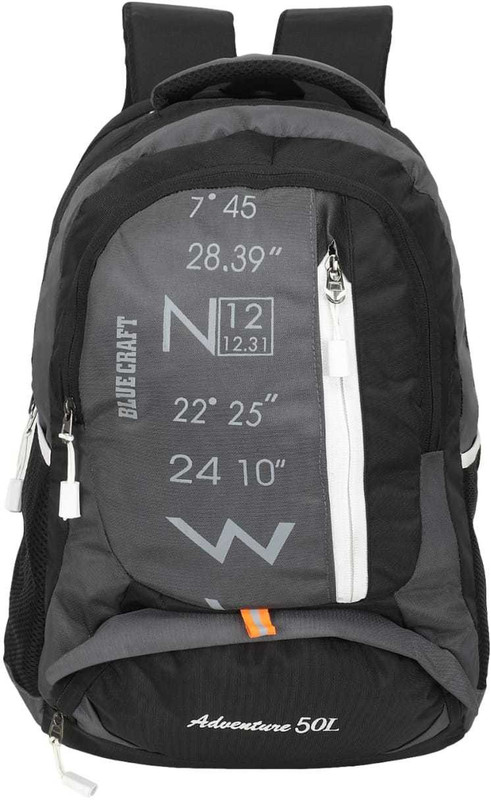 bluecraft 17 inch Laptop Backpack(Grey, Black)