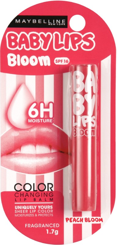 Maybelline Baby Lips Bloom SPF 16 Peach Blossom(Pack of: 1, 1.7 g)
