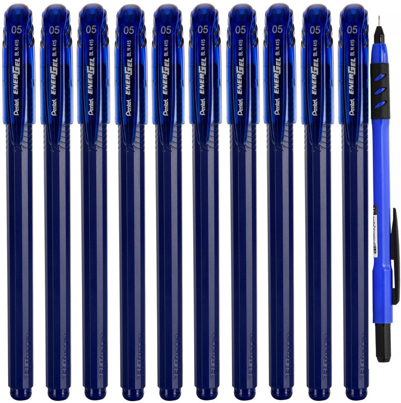 Pentel Energel BL415 0.5mm Metal Tip Roller Gel Pen(Pack of 10)