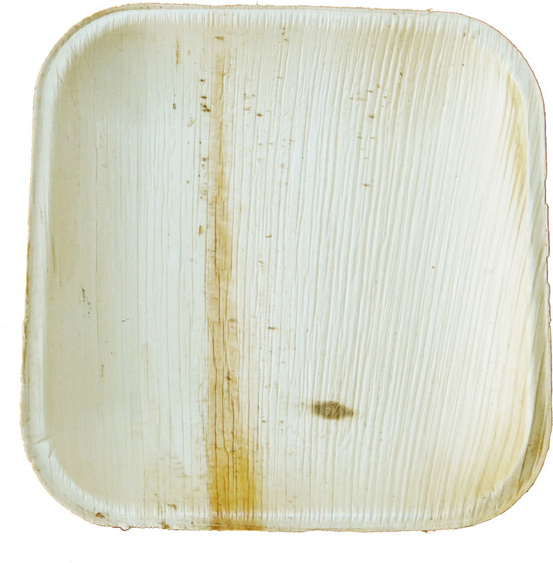 vaidaa 6 Inch Square Areca Leaf Plates Bio Degradable Tray(10 Units)