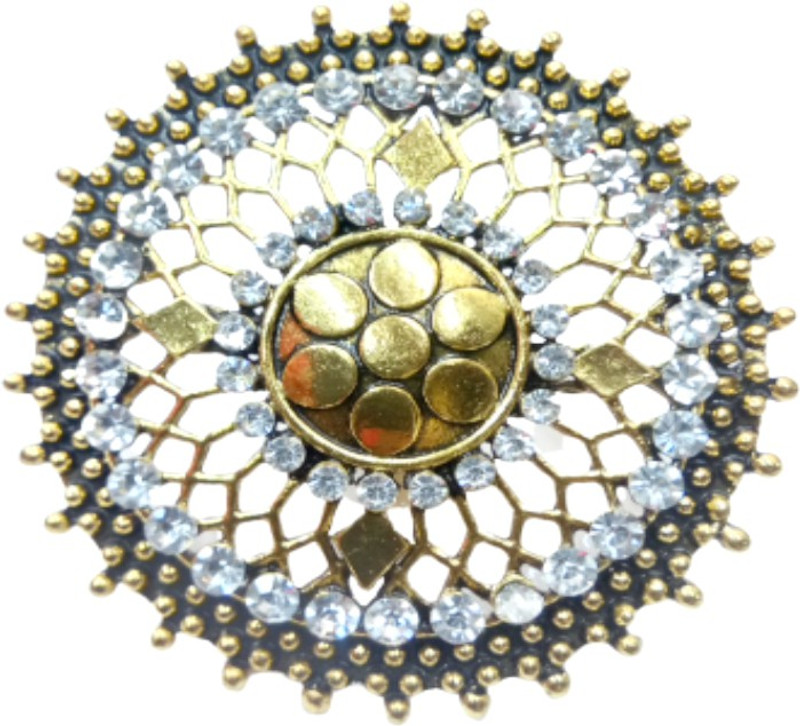 fashion fx Metal Diamond Gold Plated Ring