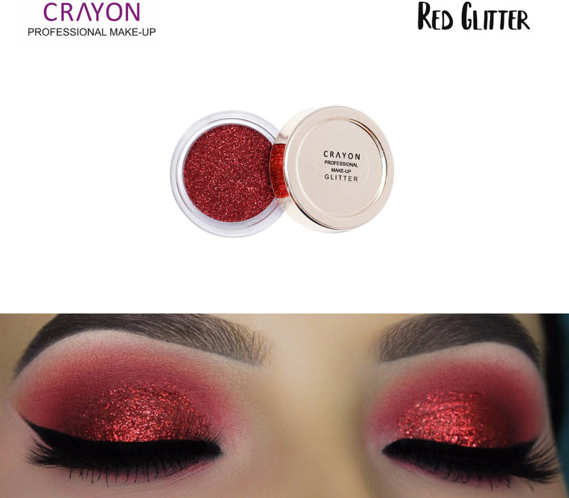 crayon red glitter(red)