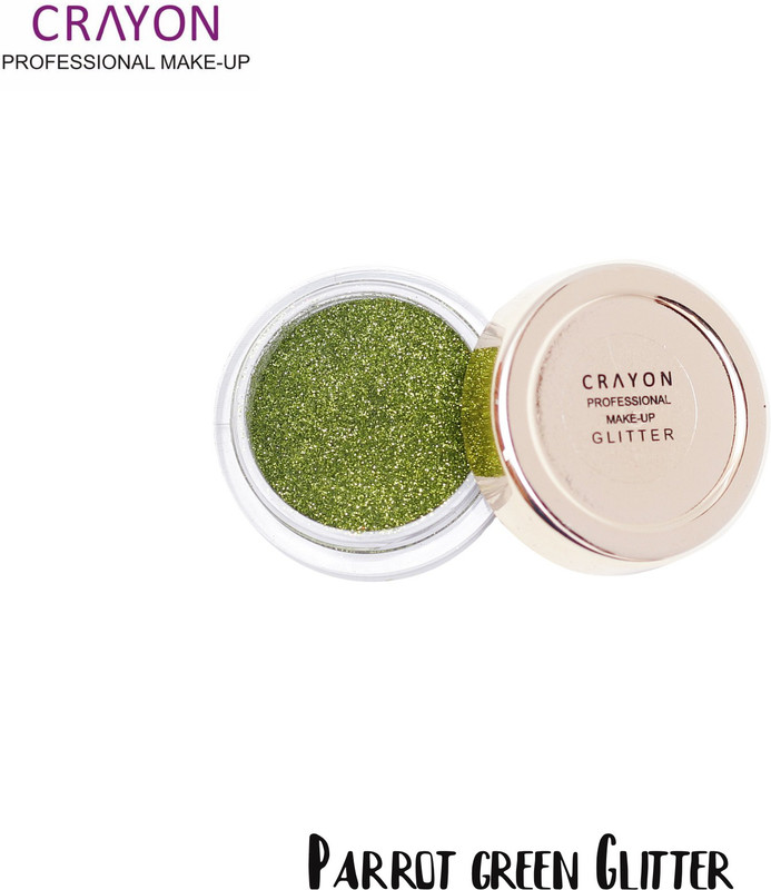 crayon parrot green glitter(light green, parrot green)