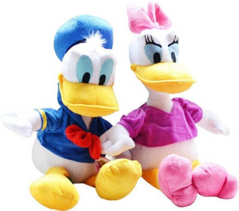 pasanda Donald Duck And Daisy Duck combo soft toy -plush toy  - 28 cm(Multicolor)
